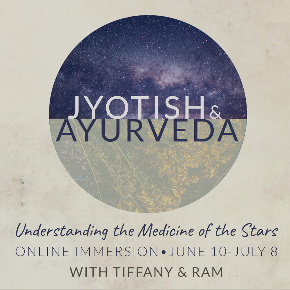 Jyotish & Ayurveda Course Image with cosmos and herds